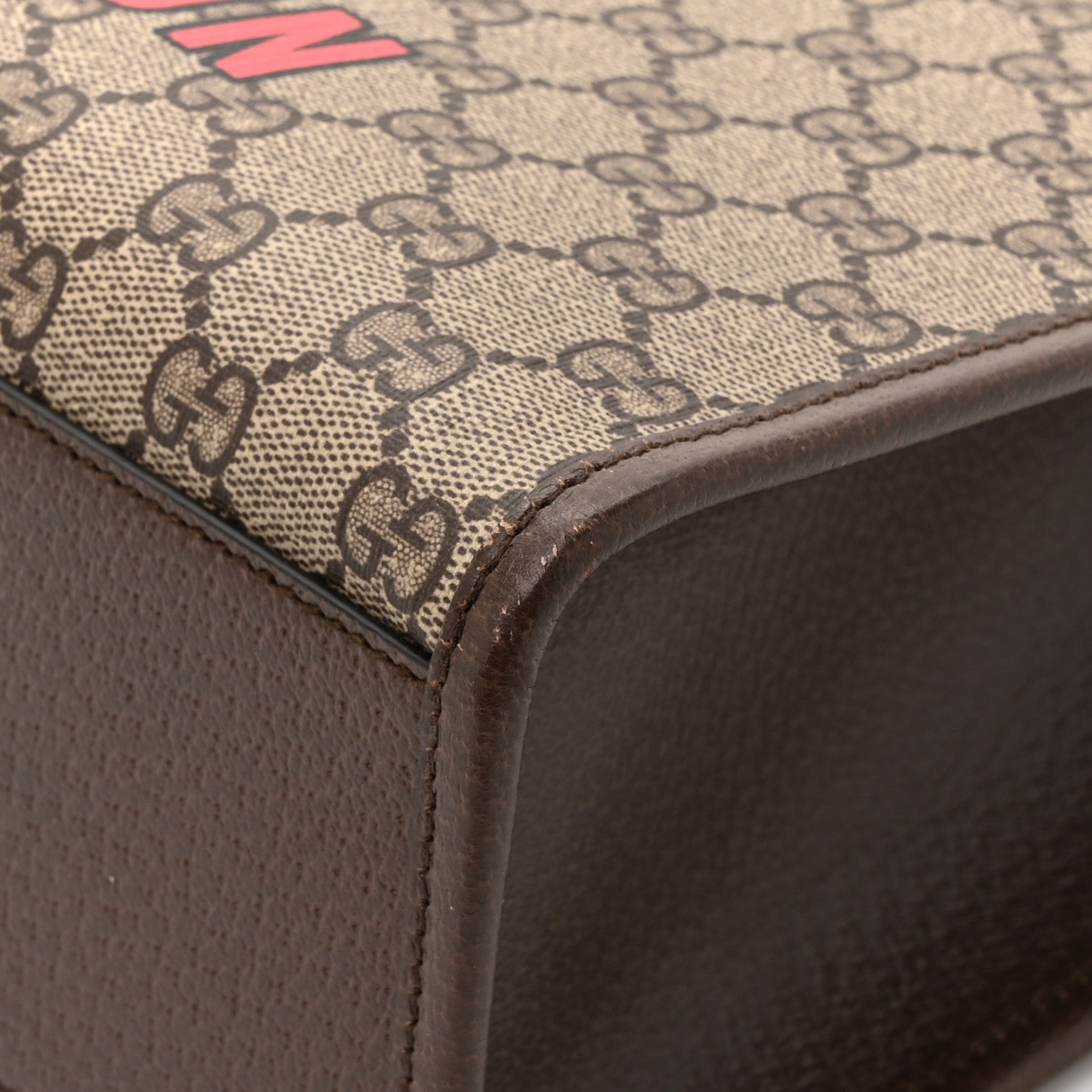 Gucci GG Supreme Monogram Cherry Marilyn Monoroe Tote Bag Beige Ebony New Acero Multicolor 13 of 13