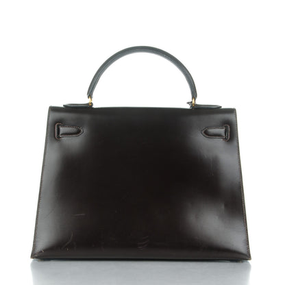 Hermes Box Kelly Sellier 32 Chocolate 4 of 25
