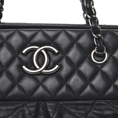 Chanel Iridescent Calfskin Chic Quilt Bowling Bag Black 13 of 14