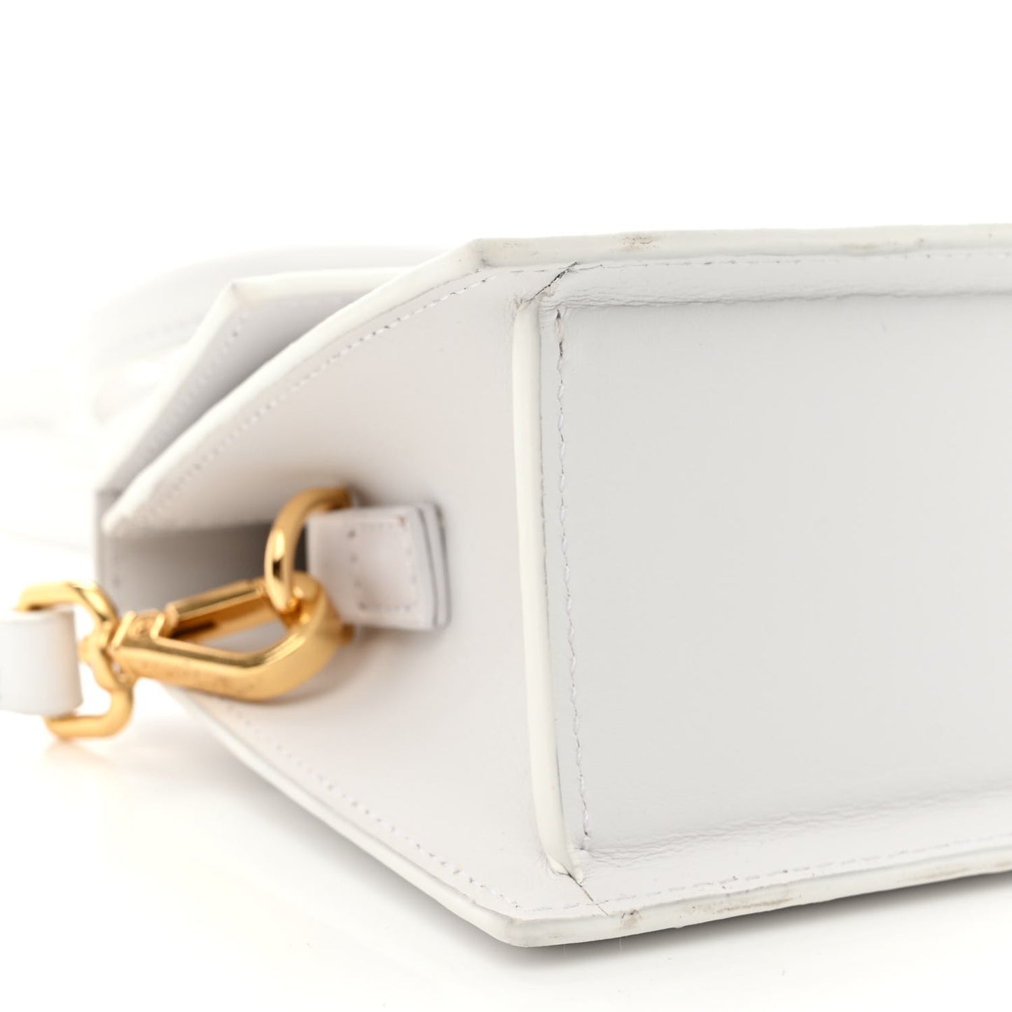 Smooth Calfskin Le Chiquito Noeud White
