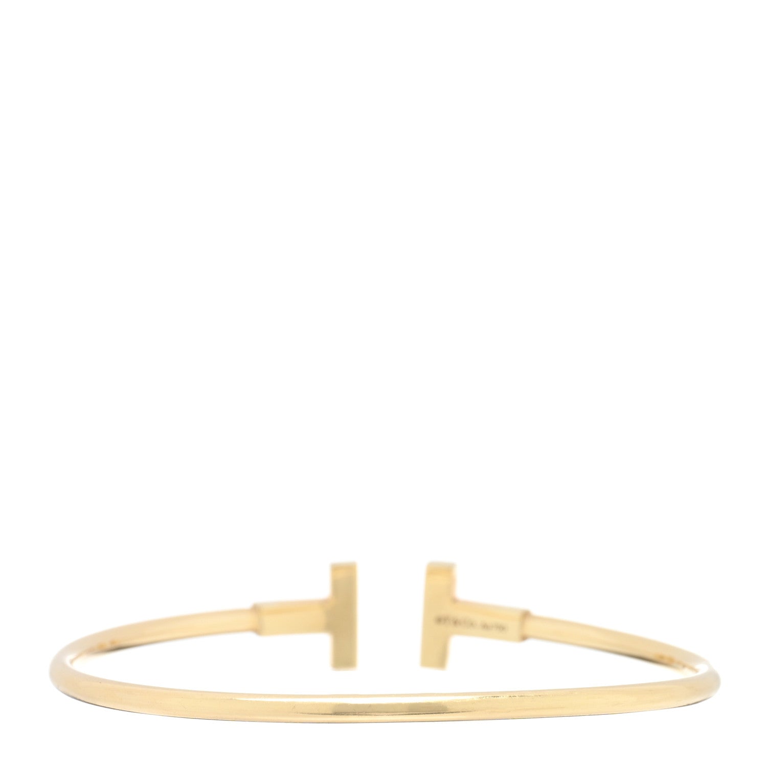 Tiffany 18K Yellow Gold T Wire Bracelet 4 of 7