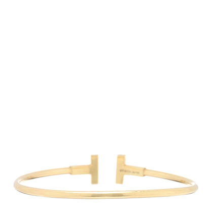 Tiffany 18K Yellow Gold T Wire Bracelet 4 of 7