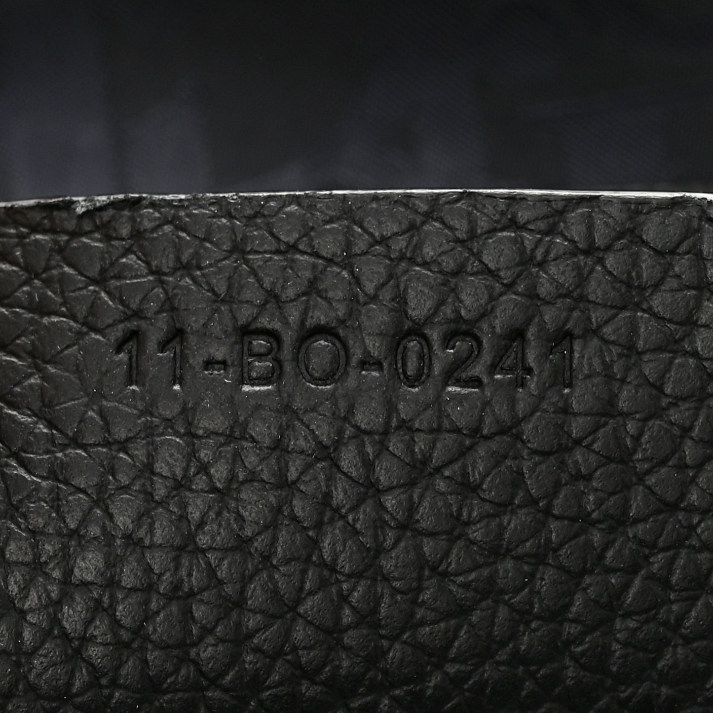 Grained Calfskin Saddle Backpack Black