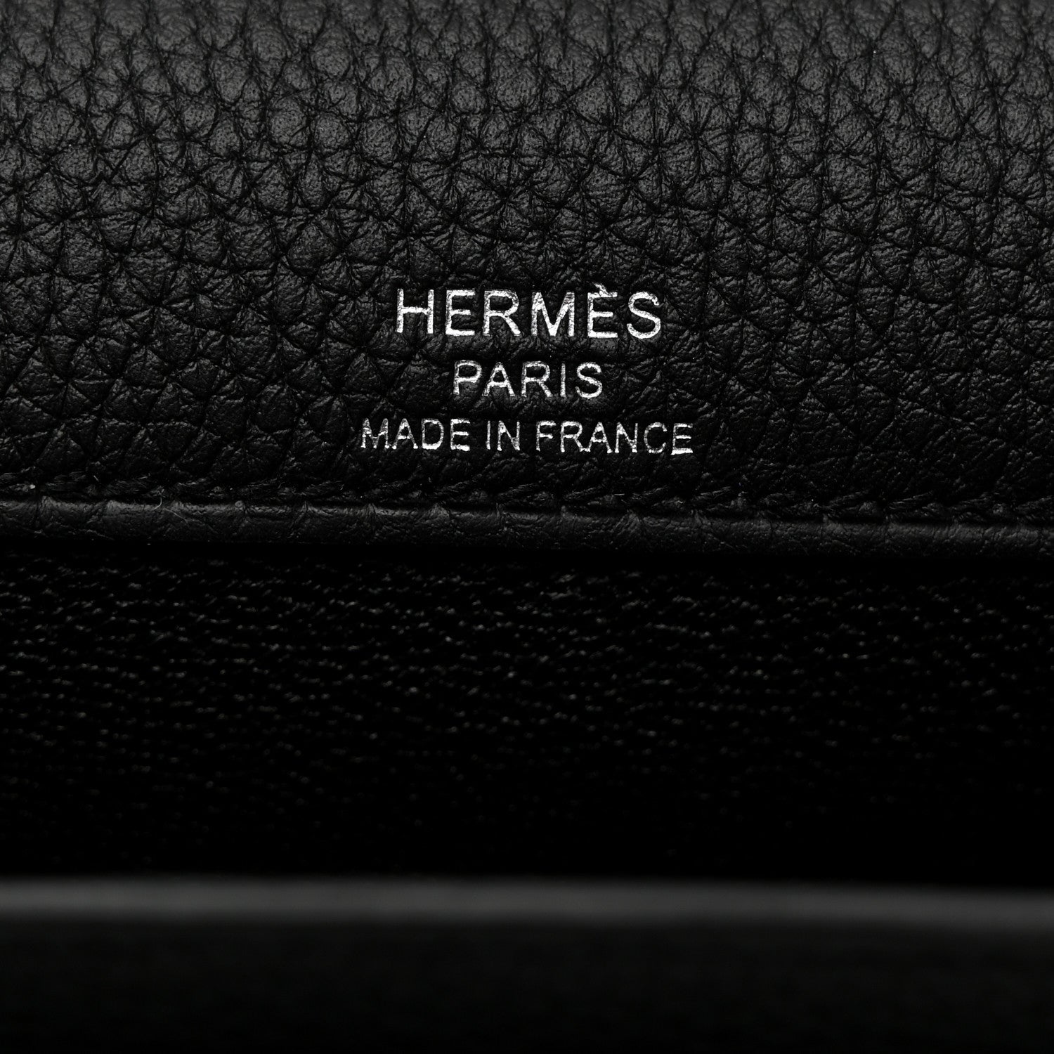 Hermes Togo Kelly Depeches 25 Pouch Black 6 of 11