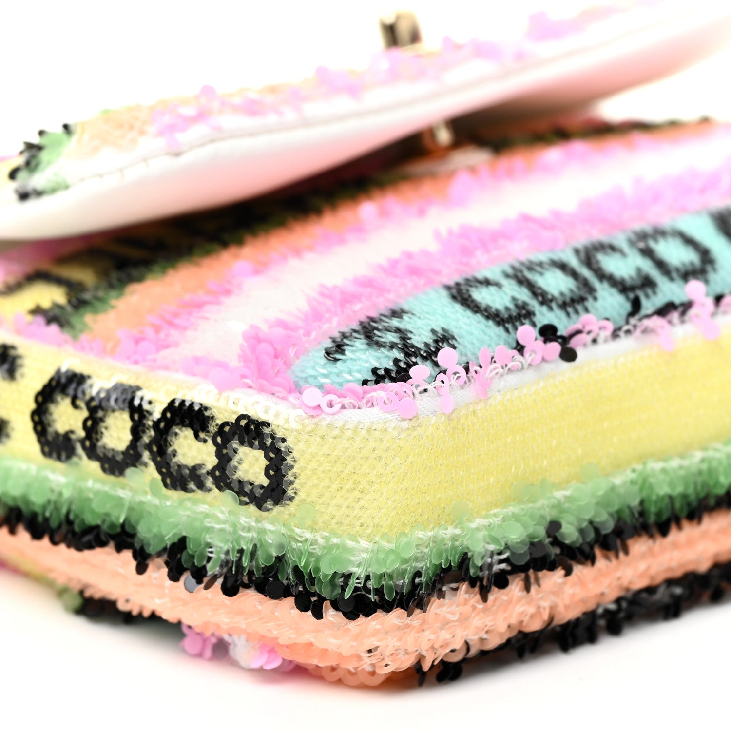 Chanel Sequin COCO Clutch With Chain Multicolor 10 of 13