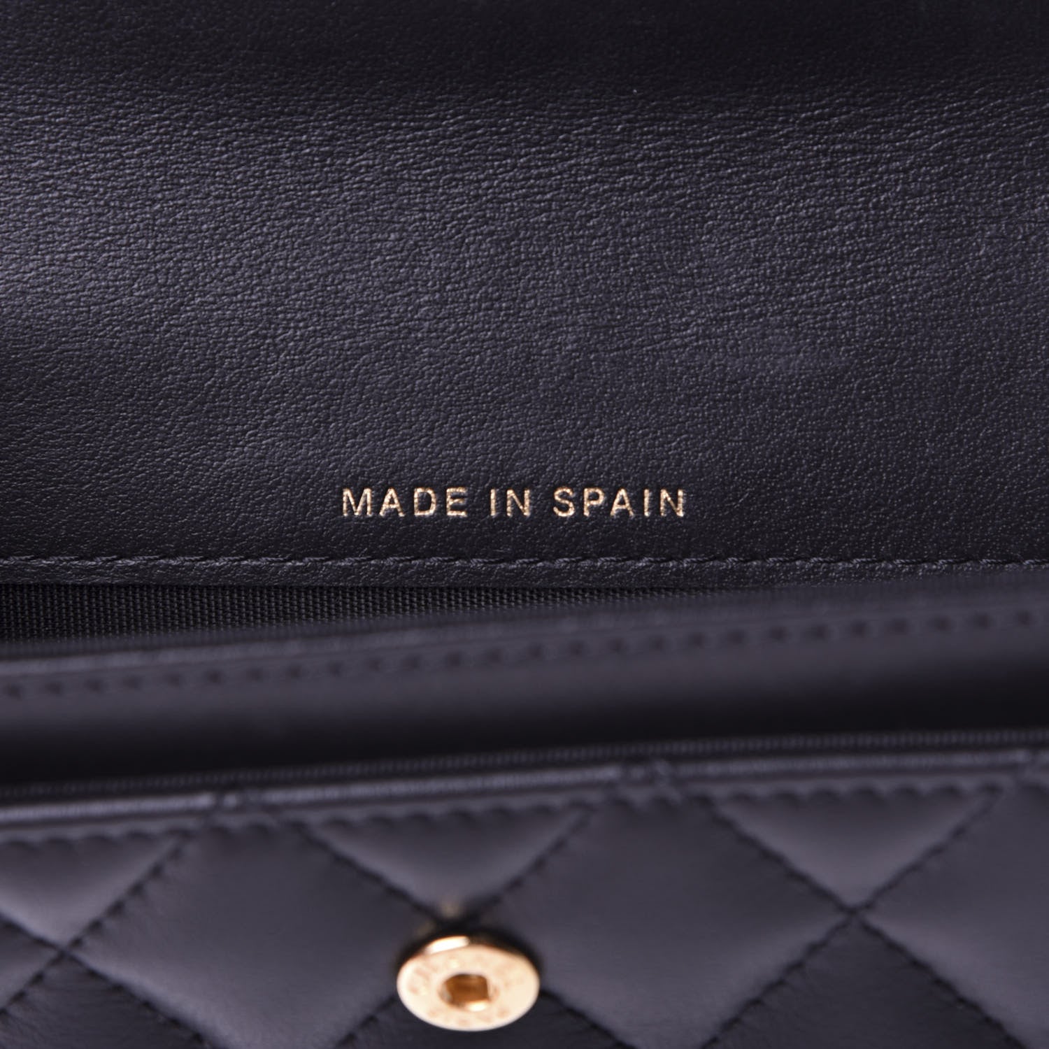 Chanel Lambskin Quilted Boy Card Holder Wallet Black 7 of 8