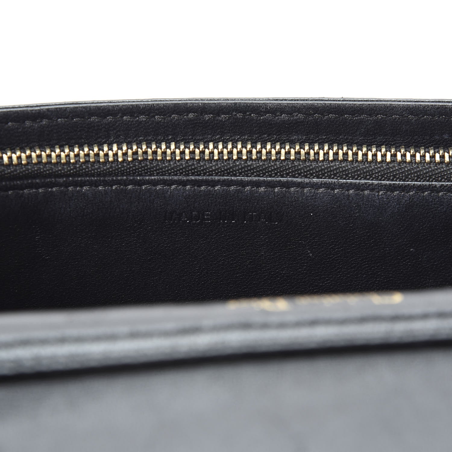 Christian Dior Calfskin Studded Diorama Wallet on Chain Pouch Black 8 of 9