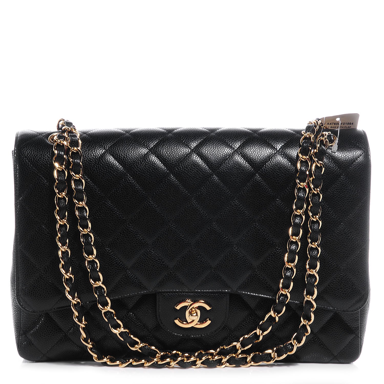 Chanel Caviar Maxi Single Flap Black 1 of 9