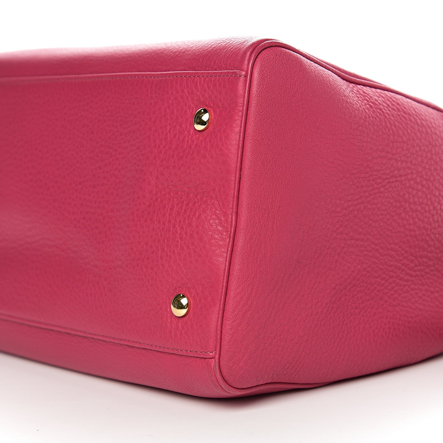 Cervo Embossed Vitello Signature Duffle Bag Pink