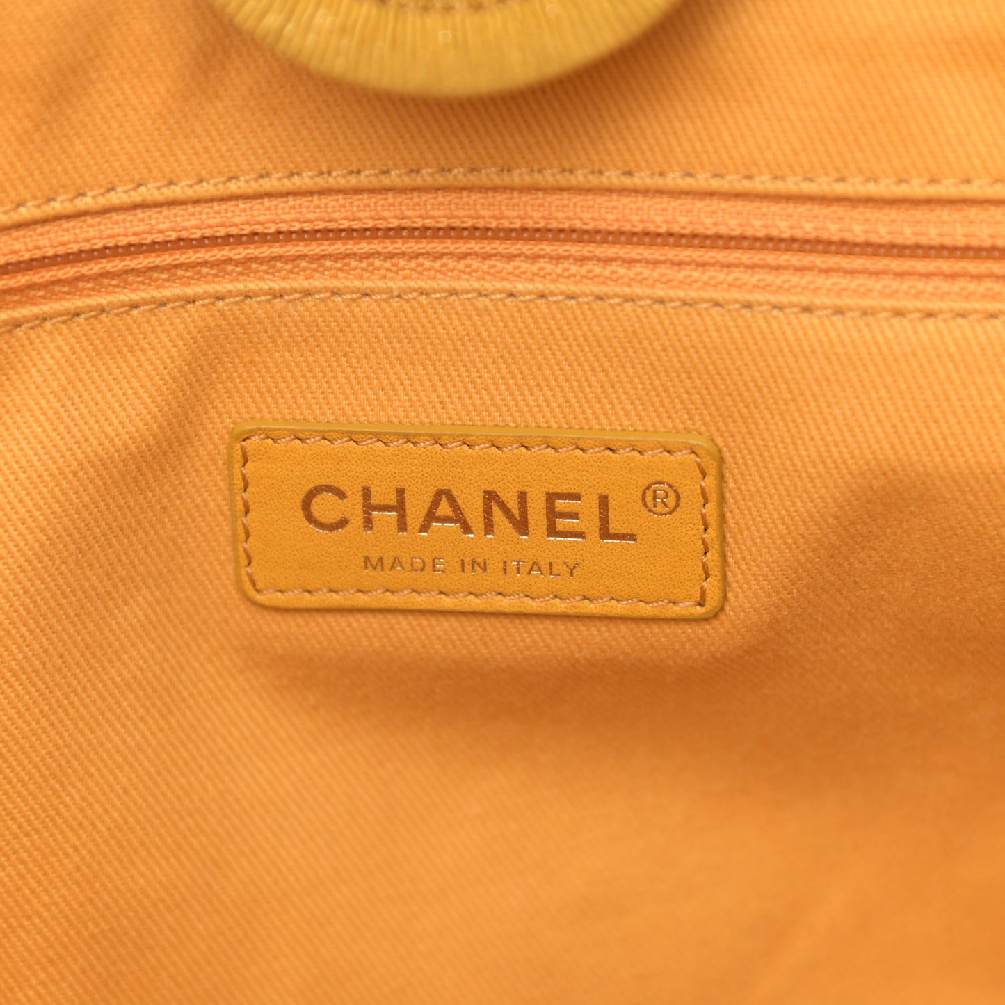 Lurex Canvas Small Deauville Tote Yellow