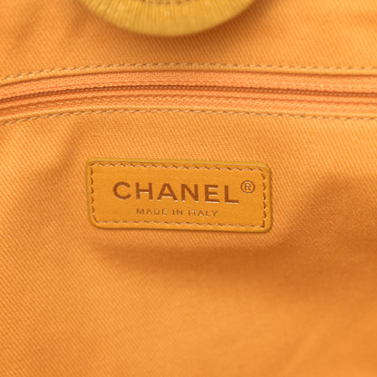 Chanel Lurex Canvas Small Deauville Tote Yellow 5 of 7