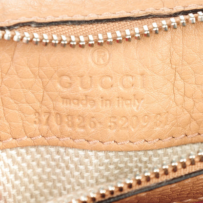 Gucci Cellarius Calfskin Medium Bamboo Daily Flap Shoulder Bag Camelia 7 of 7