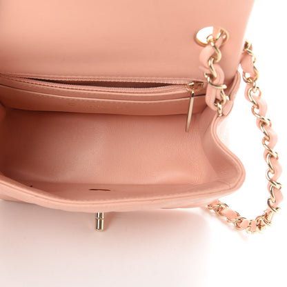 Chanel Lambskin Quilted Mini Square Flap Light Pink 5 of 10