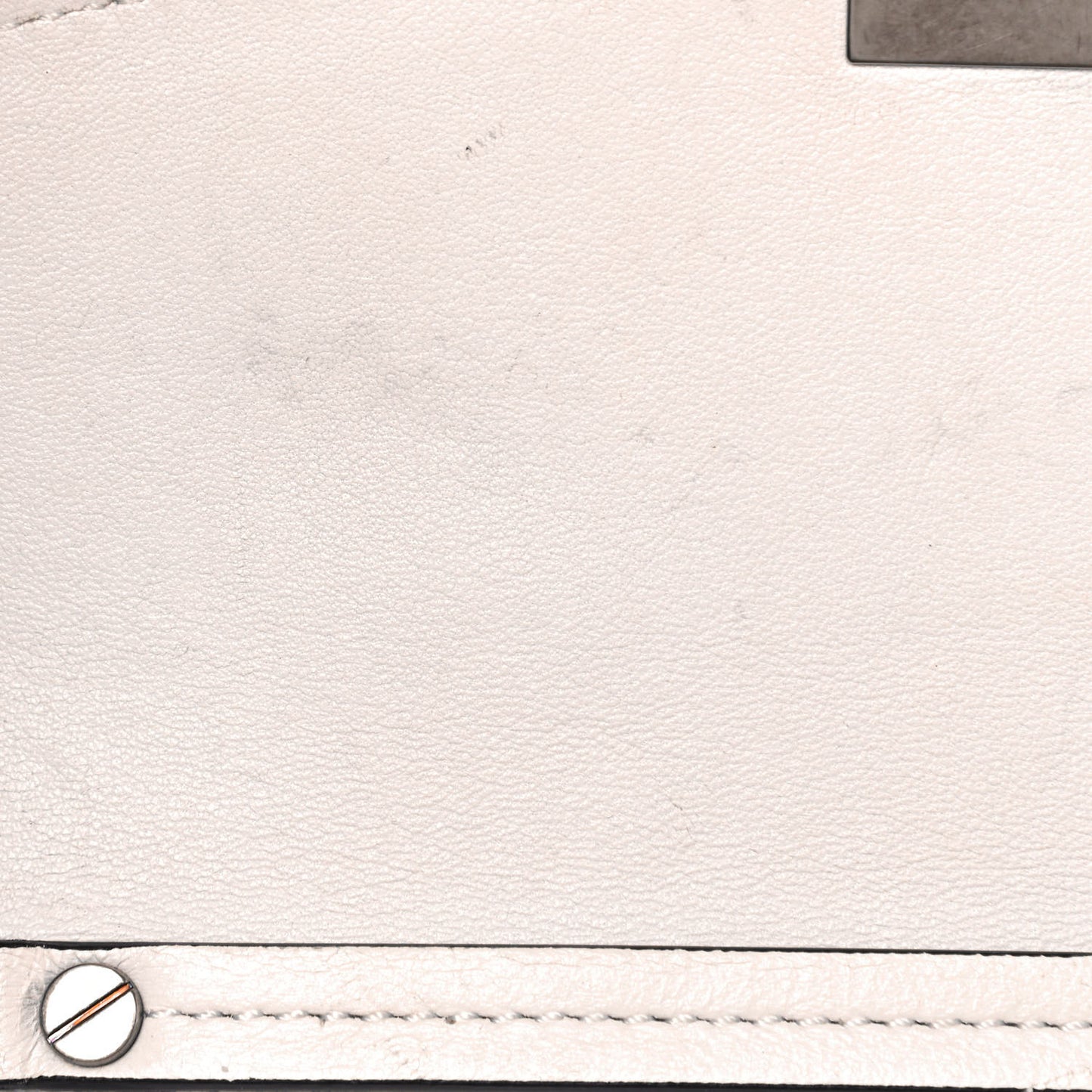 Lambskin Perforated Small GV3 Shoulder Bag White