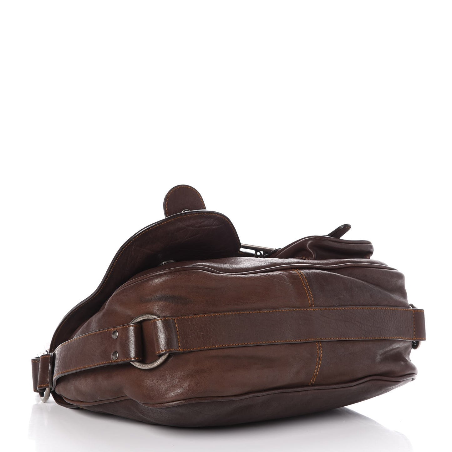 Lambskin Gaucho Saddle Bag Brown