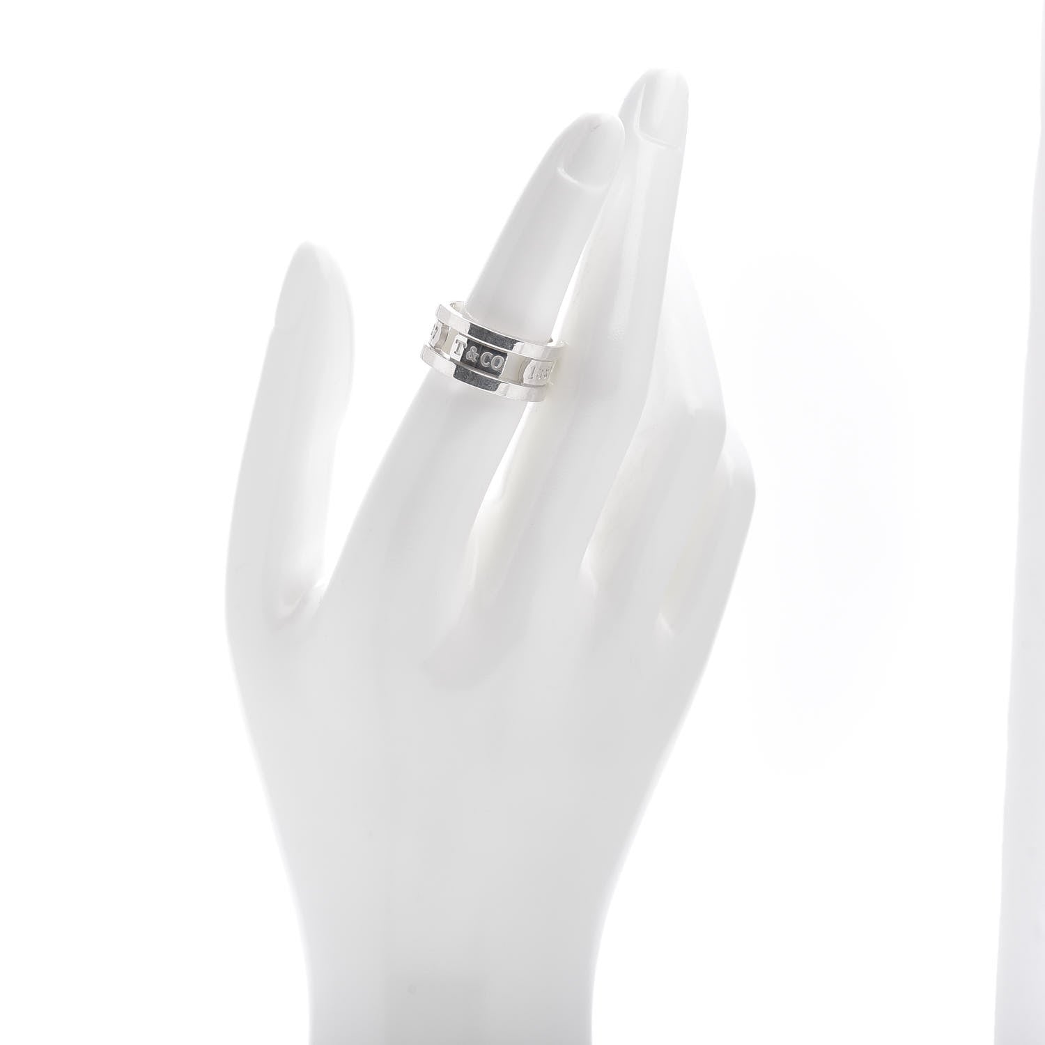 Tiffany Sterling Silver 1837 Elements Ring 53 6.5 2 of 4