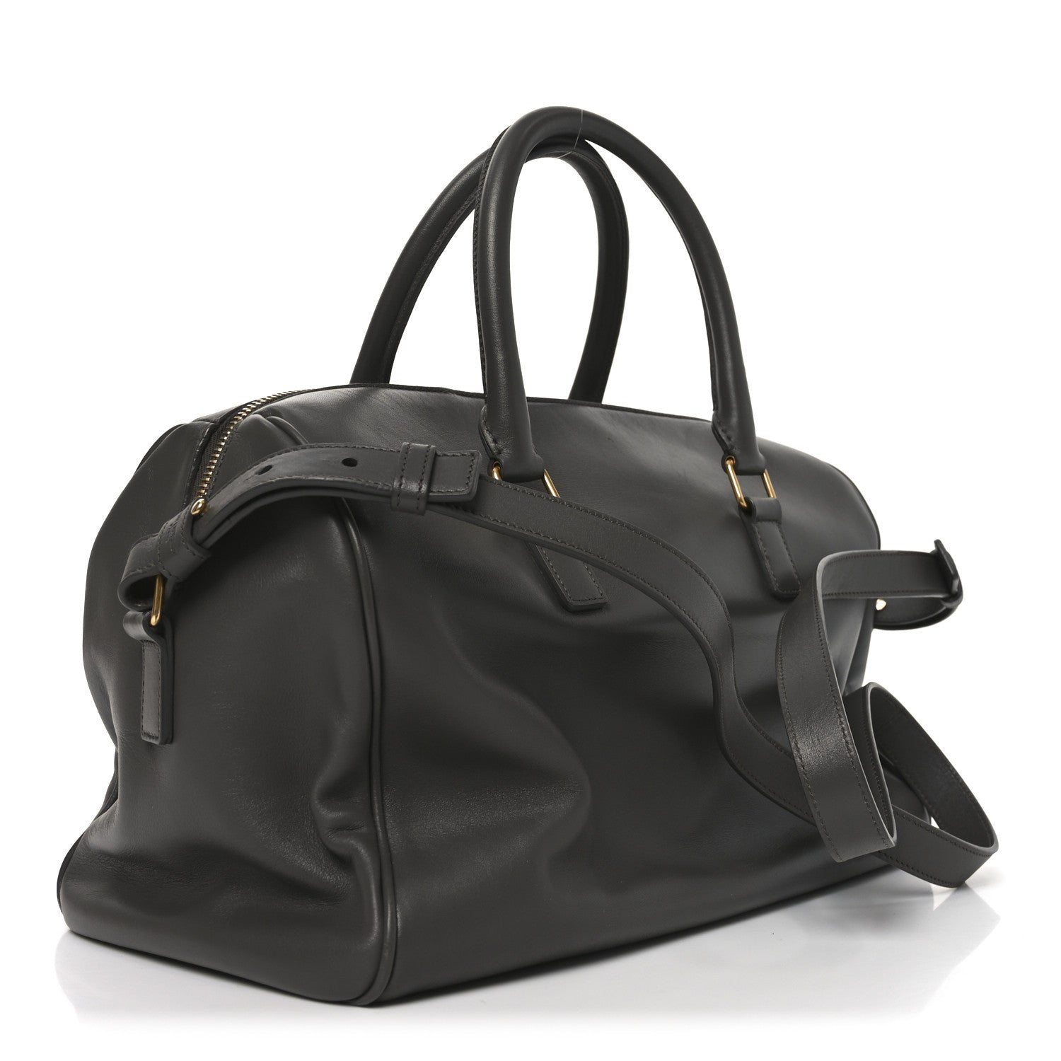 Saint Laurent Calfskin Classic Duffle 6 Earth 5 of 19