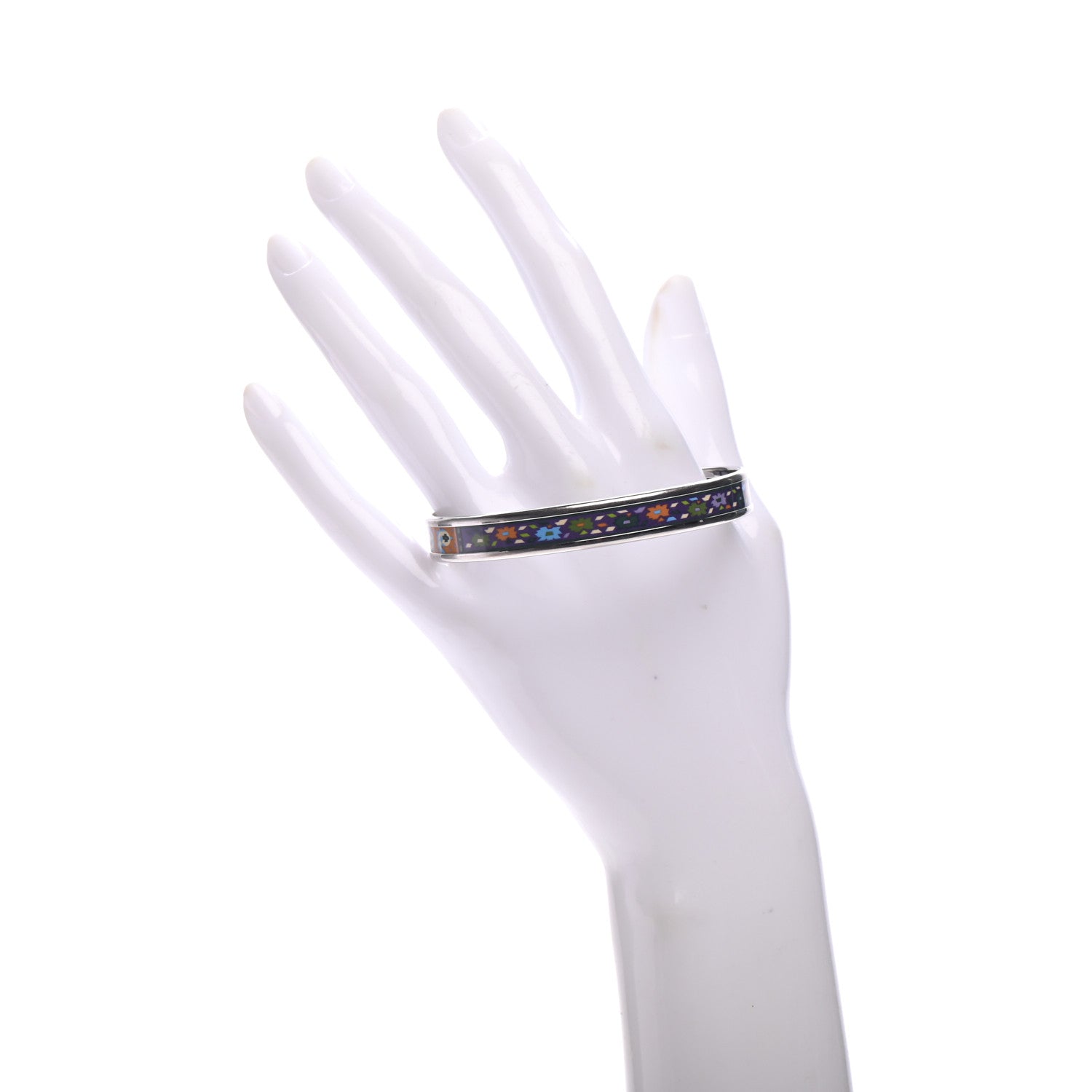 Hermes Enamel Printed Narrow Bracelet 62 2 of 6