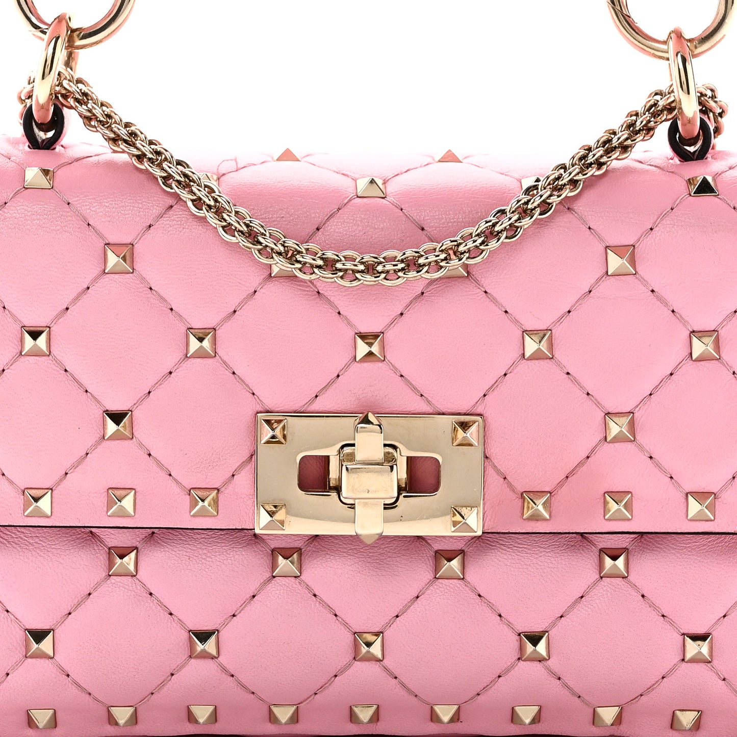 Nappa Small Rockstud Spike Shoulder Bag Giacinto