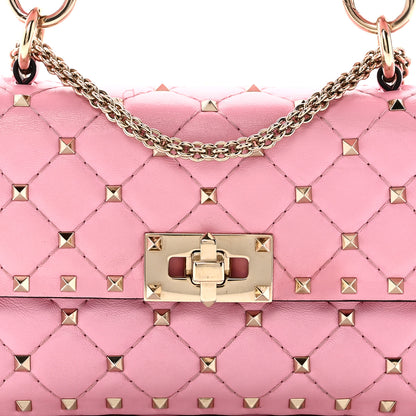 Valentino Garavani Nappa Small Rockstud Spike Shoulder Bag Giacinto 7 of 9