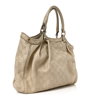 Gucci Guccissima Medium Sukey Tote Mystic White 3 of 10