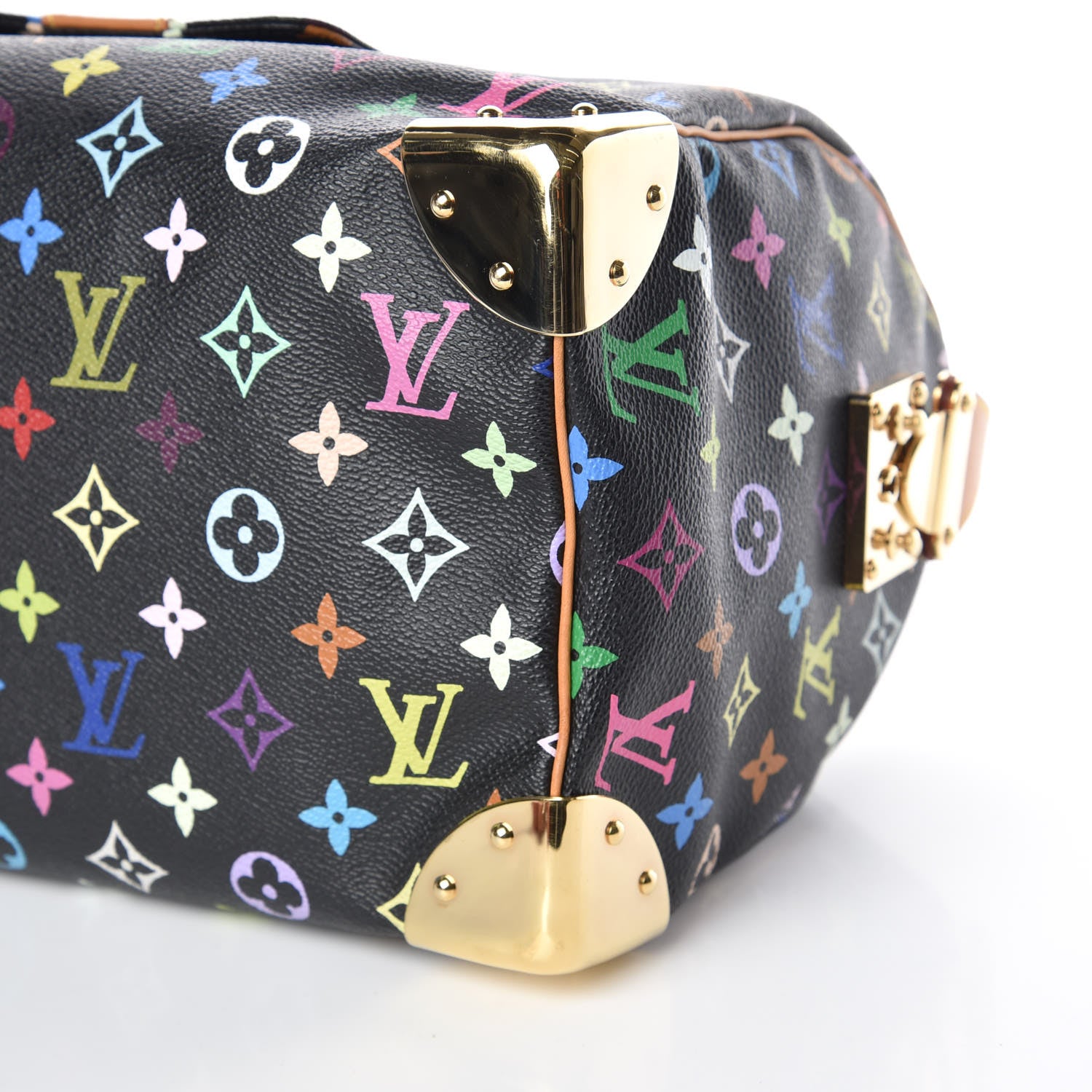 Louis Vuitton Monogram Multicolor Speedy 30 Black 9 of 9