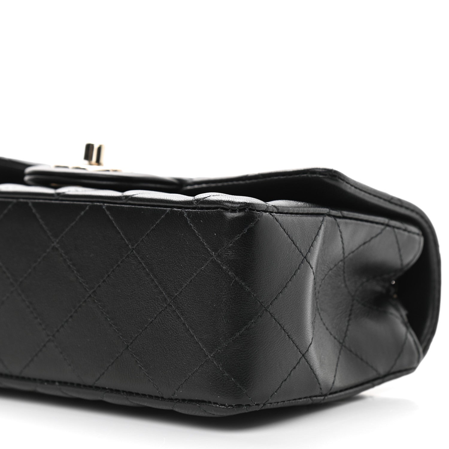 Chanel Lambskin Quilted Mini Rectangular Flap Black 10 of 10