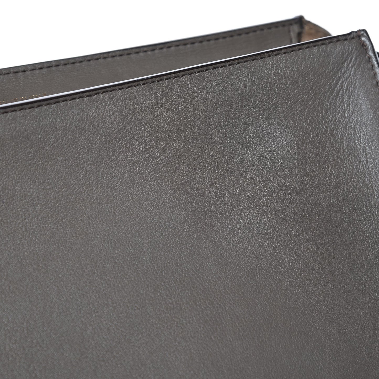 Calfskin Suede Medium Tri-Color Trapeze Taupe