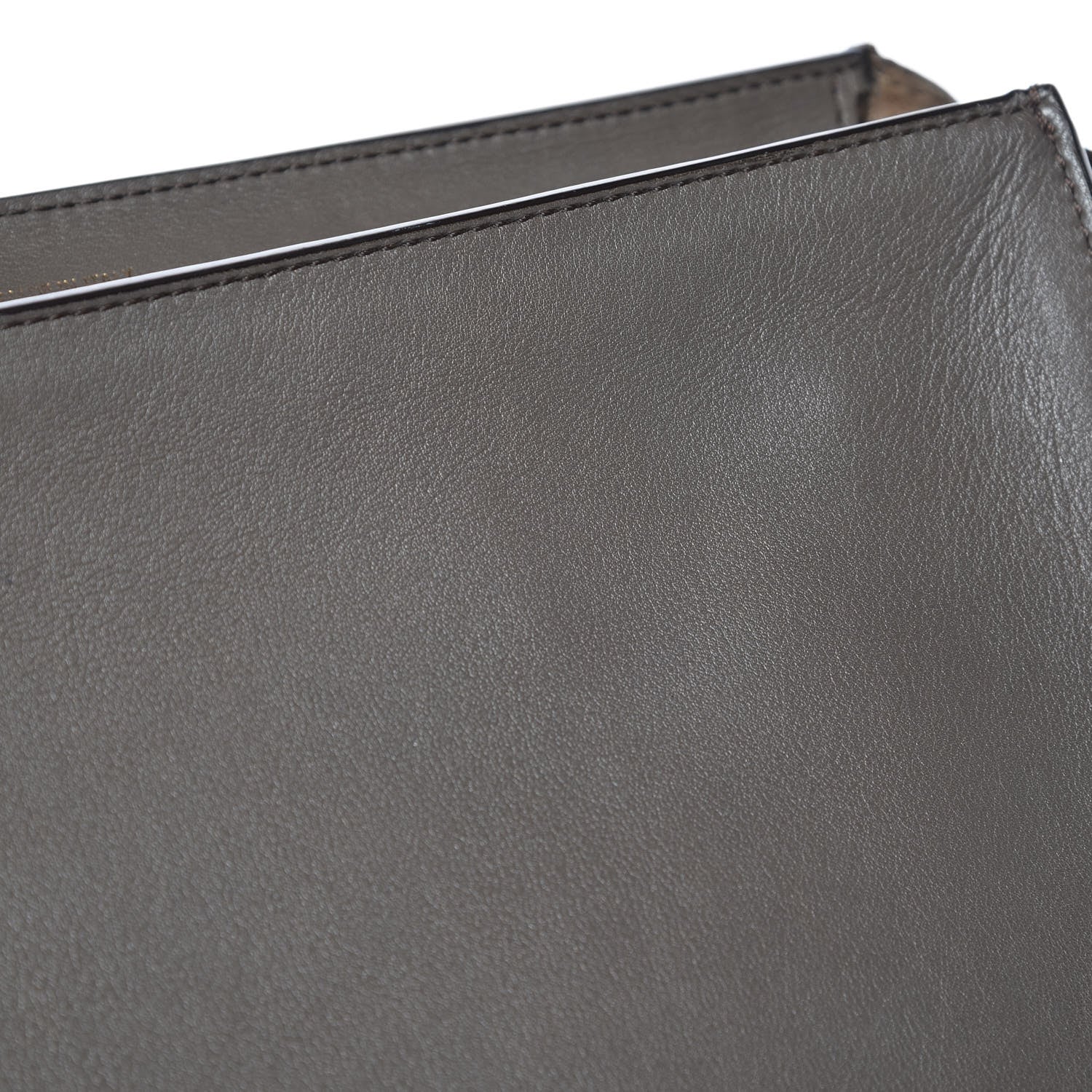 Celine Calfskin Suede Medium Tri-Color Trapeze Taupe 10 of 23