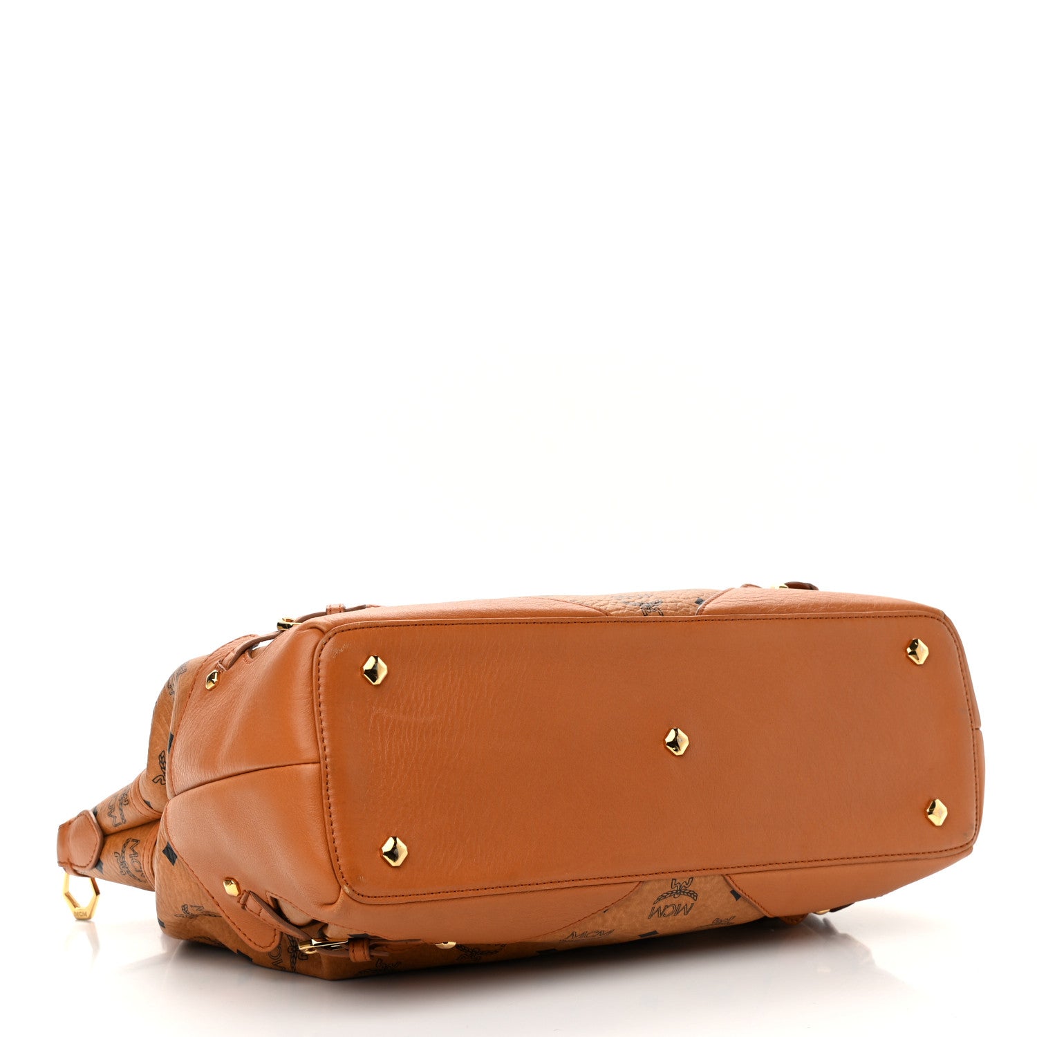 MCM Visetos Shoulder Bag Cognac 4 of 13