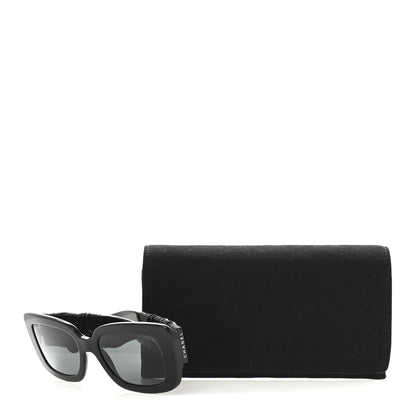 Chanel Acetate Calfskin Square Sunglasses 5473-Q Black 8 of 8