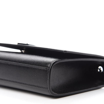 Saint Laurent Grain De Poudre Small Monogram Kate Satchel Black 7 of 10