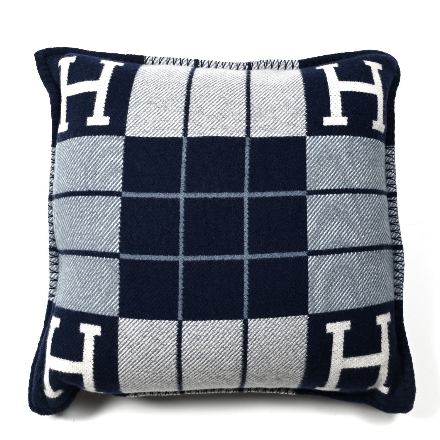 Hermes Wool Cashmere Avalon III Pillow PM Ecru Caban 2 of 3