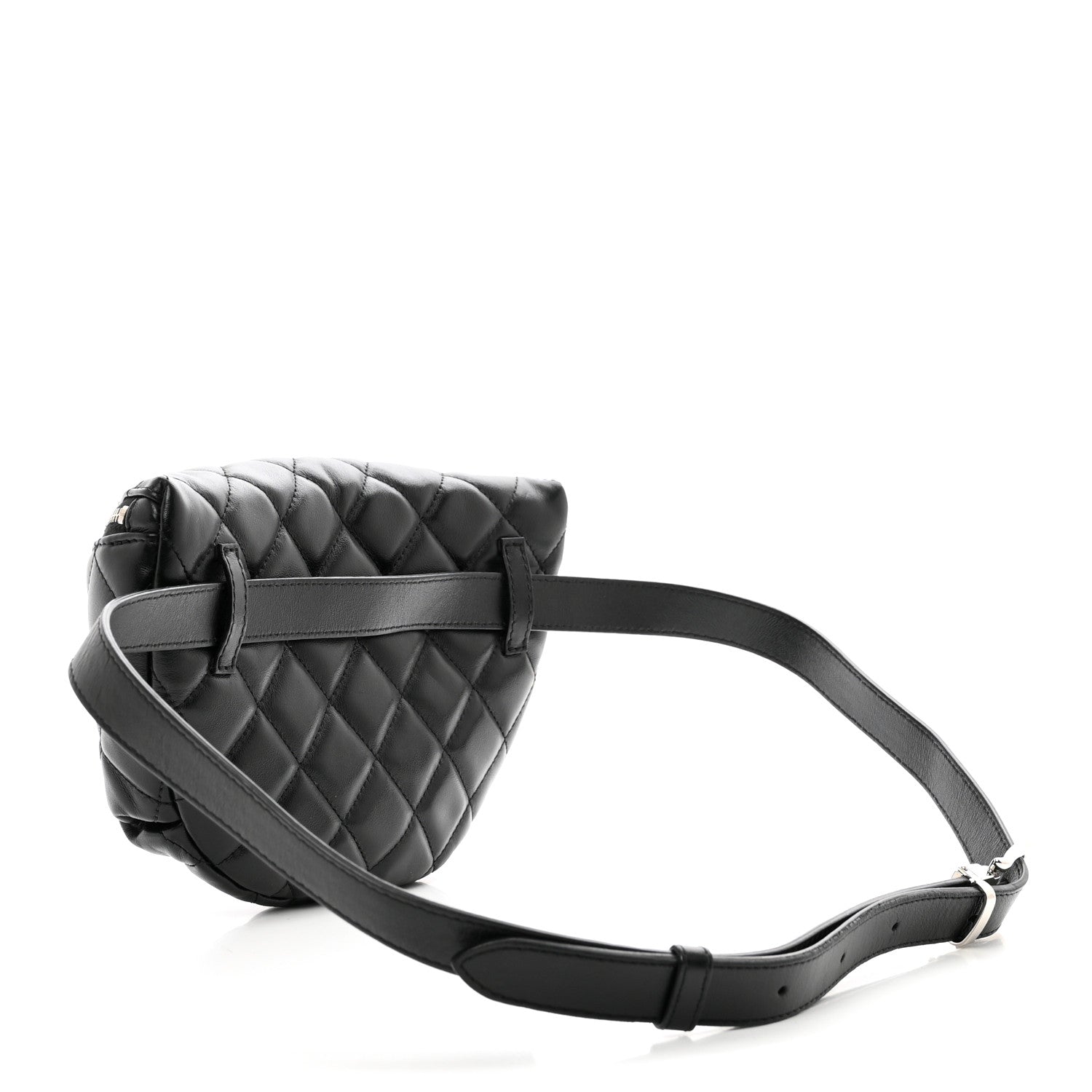 Chanel Calfskin Quilted Waist Belt Bag Black 3 of 10