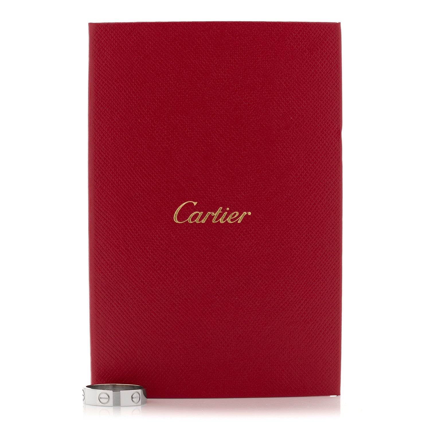 Cartier 18K White Gold 5.5mm LOVE Ring 58 8.5 5 of 5