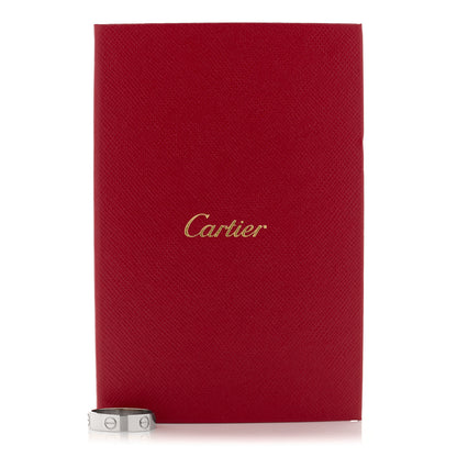 Cartier 18K White Gold 5.5mm LOVE Ring 58 8.5 5 of 5