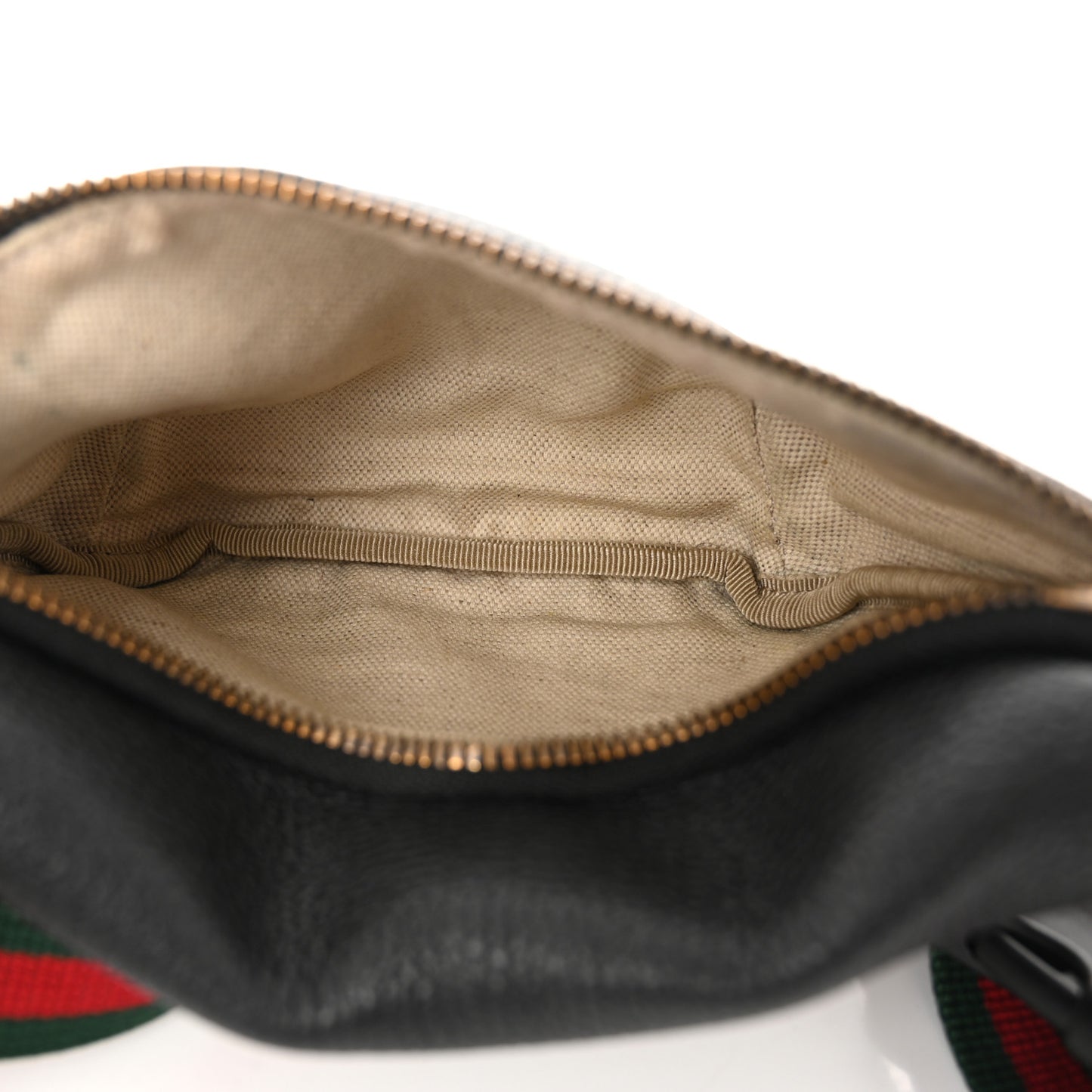 Grained Calfskin Small Logo Belt Bag Black