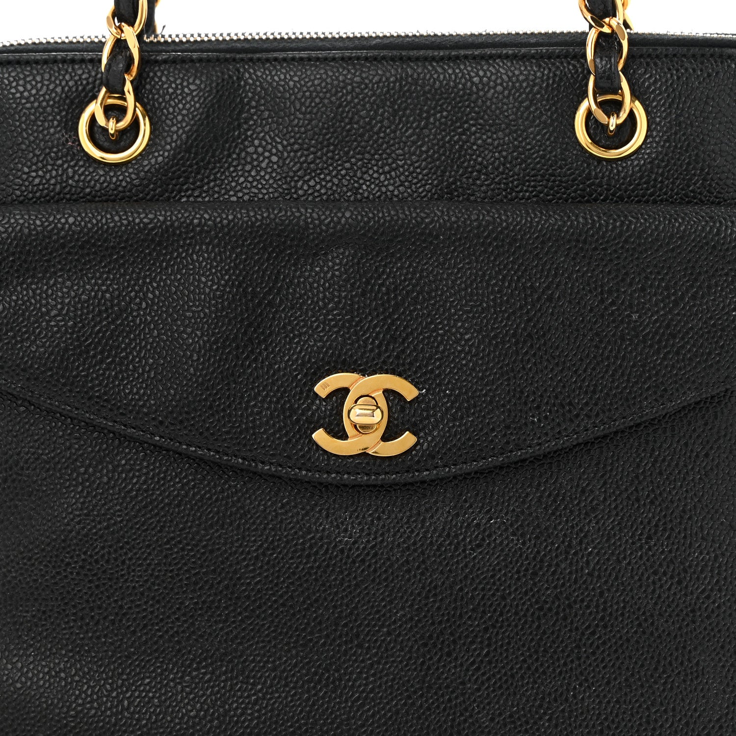 Chanel Caviar Flap Shoulder Bag Black 8 of 13