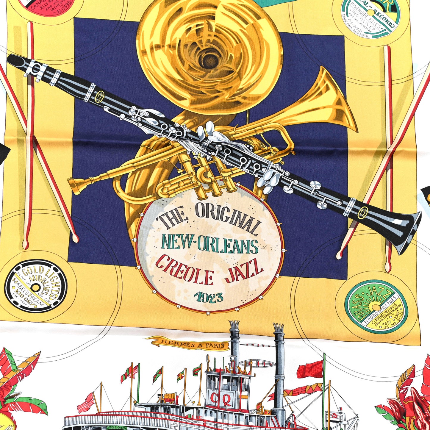Silk New Orleans Creole Jazz Scarf 90