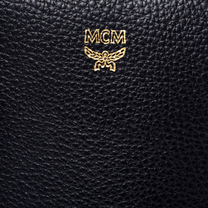 MCM Grained Calfskin Medium Milla Tote Black 8 of 10