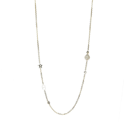 Christian Dior Metal Crystal La Petite Tribale Necklace Gold 1 of 4