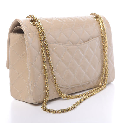 Chanel Distressed Patent Quilted 2.55 Reissue 226 Flap Beige 3 of 13