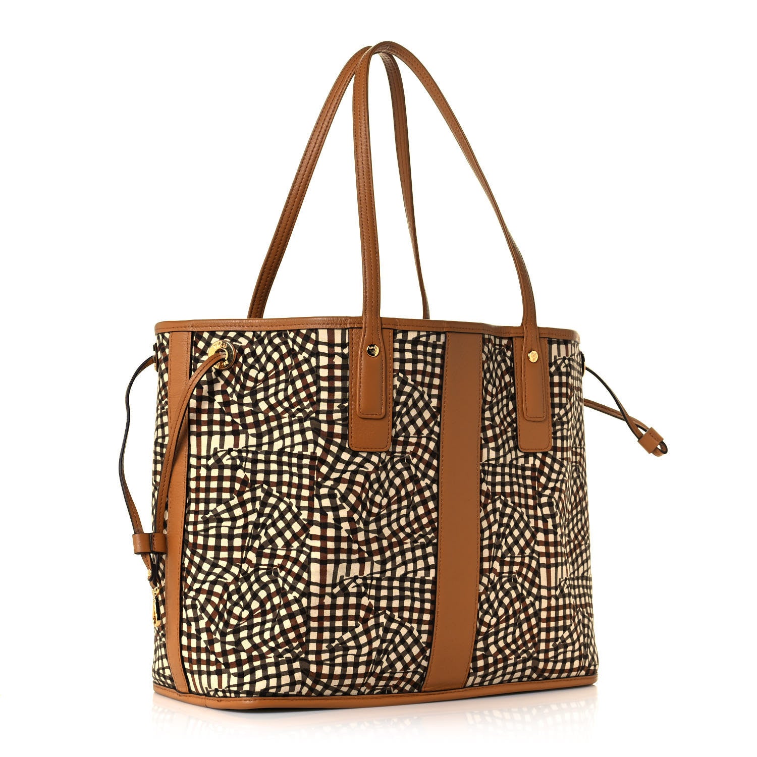 MCM Visetos Medium Liz Reversible Shopper Tote Cognac 13 of 20