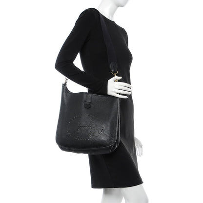 Hermes Taurillon Clemence Evelyne GM Black 2 of 13