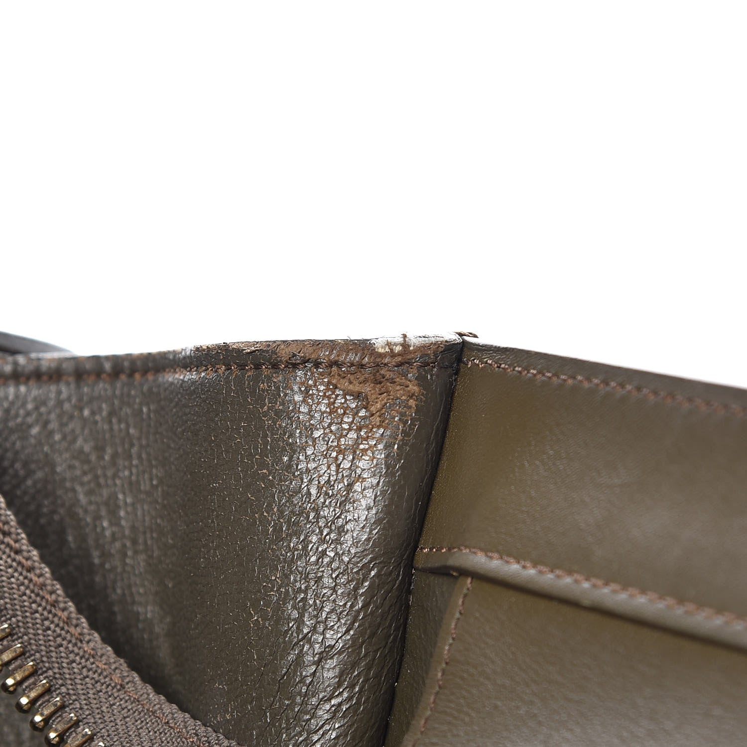 Celine Smooth Calfskin Mini Luggage Khaki 19 of 28