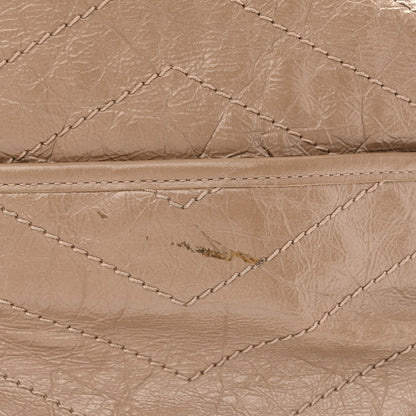 Saint Laurent Crinkled Calfskin Matelasse Monogram Large Niki Chain Satchel Light Taupe 15 of 19