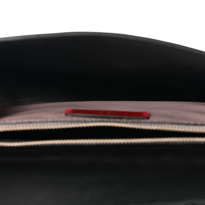 Valentino Garavani Pebble Calfskin Rockstud Side Slip Wristlet Clutch Water Rose 4 of 9