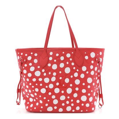 Louis Vuitton LV X YK Empreinte Infinity Dots Neverfull MM Rouge White 1 of 11