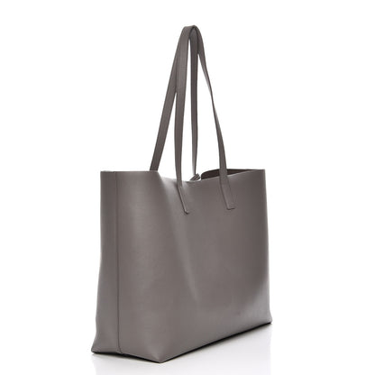 Saint Laurent Calfskin Large Shopping Tote Fog 4 of 13