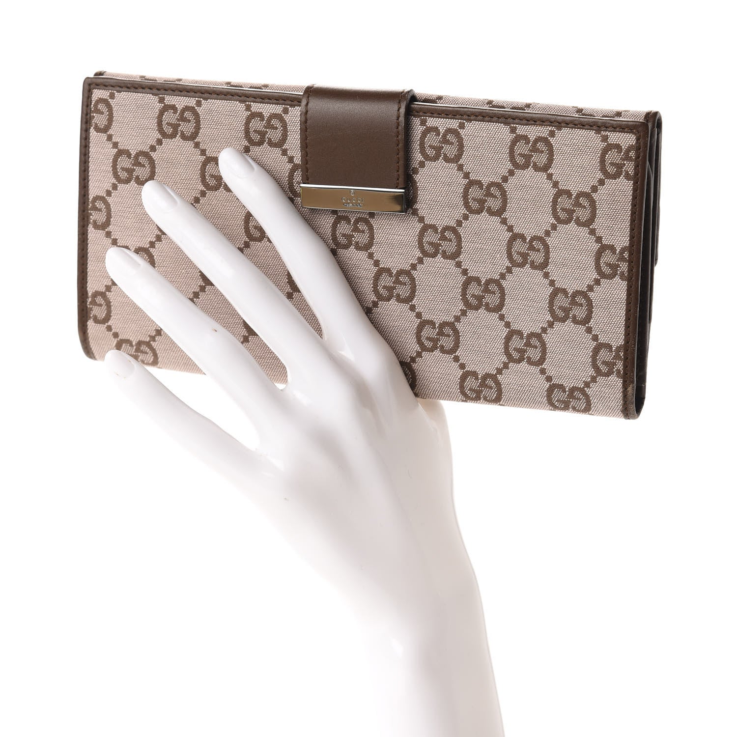 Gucci Monogram Continental Flap Wallet Brown 2 of 8